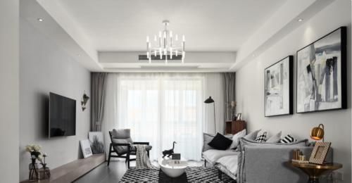 户型|极致的灰白色调,打造130㎡简约风住宅,看完就想直接入住