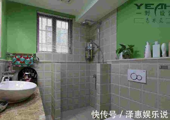 空间|卫生间小干湿分离不能做淋浴房占空间,不如半堵墙效果好
