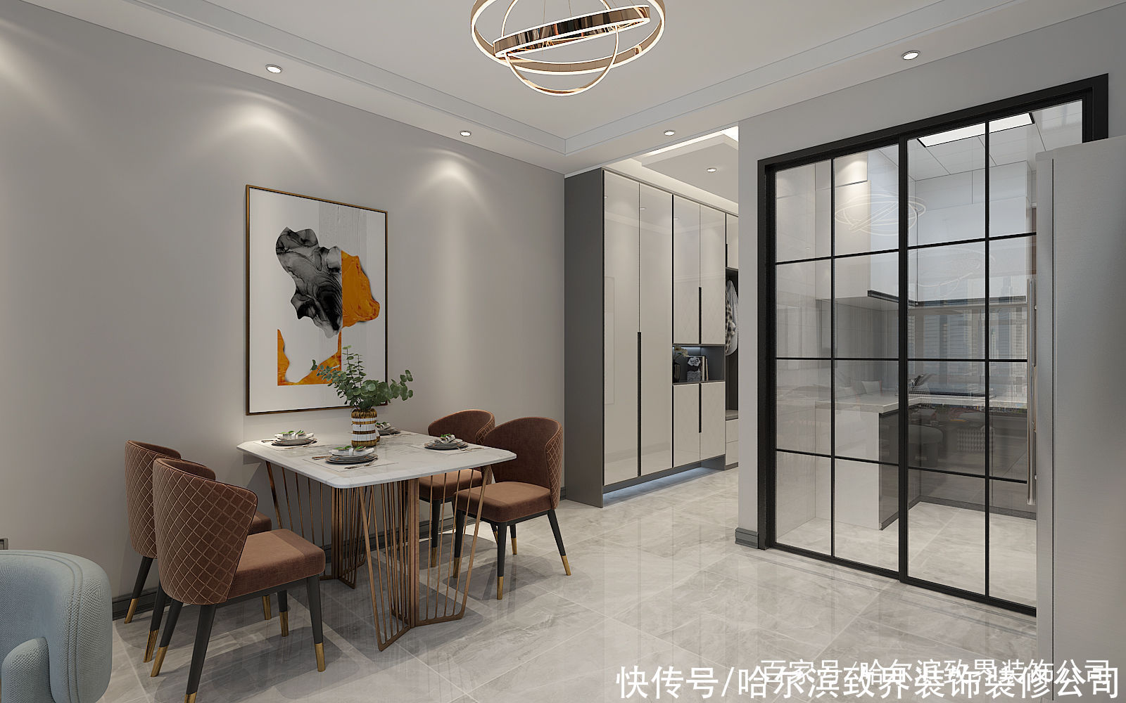 汇智五洲城|汇智五洲城五期64㎡有格调有质感的深色装饰越来越流行