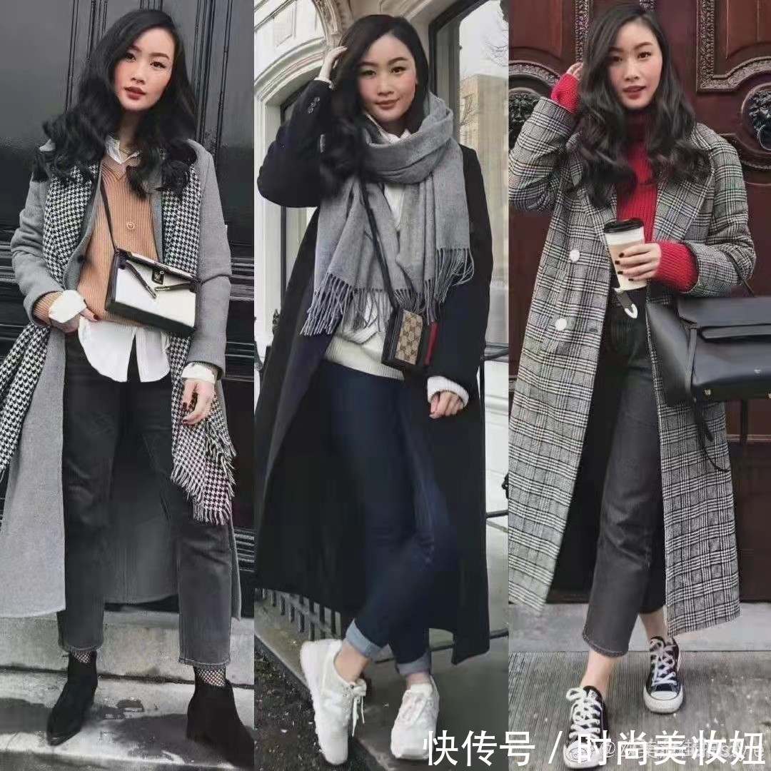 双腿|这是我见过最高级的小个子穿搭,每一套都保暖又洋气,值得借鉴