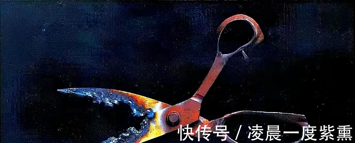 突变有刺的剪刀#冷军画了一把破剪刀,卖到了160万,被专家抨击乱涂鸦!