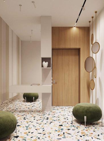 水磨石|地面装修不流行铺瓷砖了,以前被弃用的水磨石,如今玩出了新花样