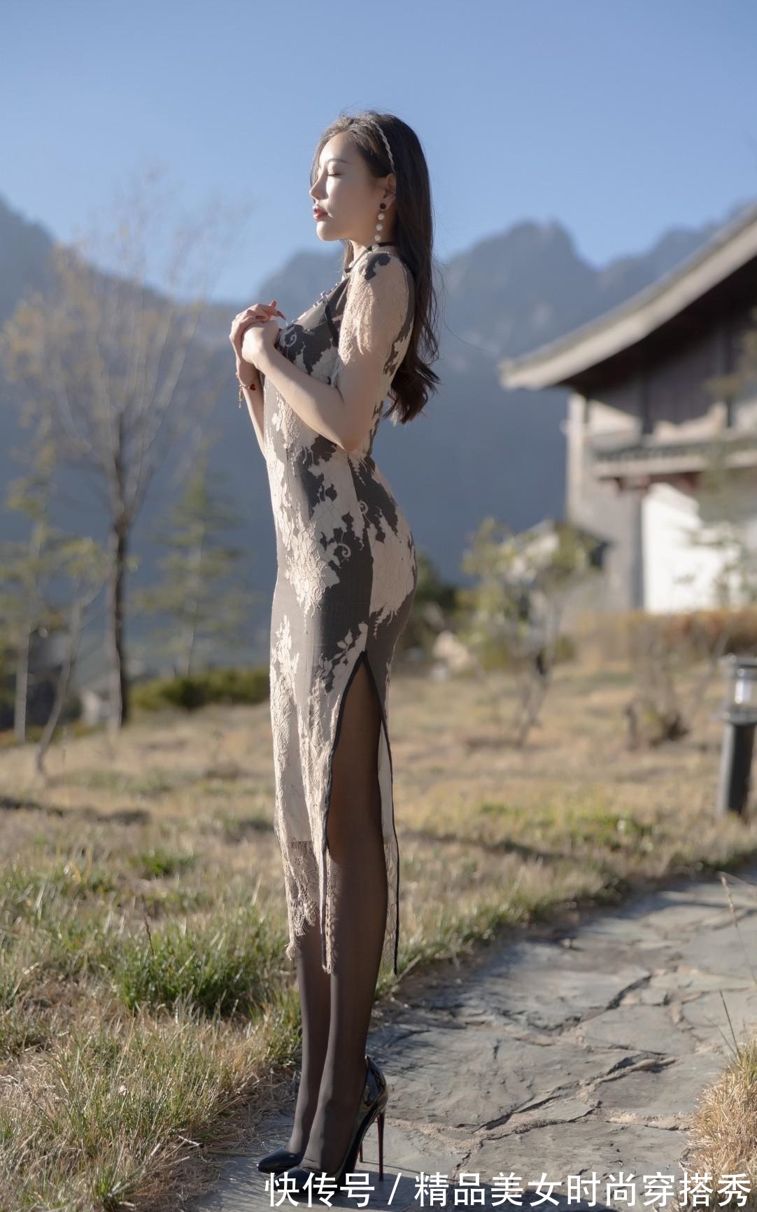 蕾丝 当蕾丝碰撞上旗袍,优雅的美简直无法用言语来诉说