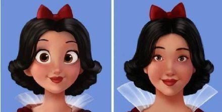 艾莎女王|迪士尼公主变形记:大眼萌妹到小眼佳人,颜值不降反升?白雪除外