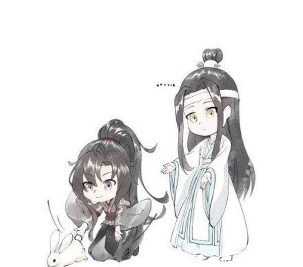 亲爱的@魔道祖师汪叽见羡羡抱兔子吃醋，羡羡一个动作安抚了生气汪叽