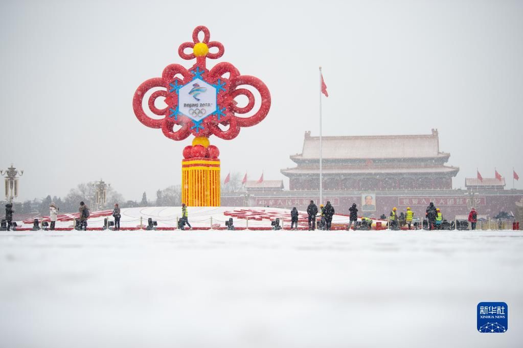 新华社记者|京城大寒时节雪花飘