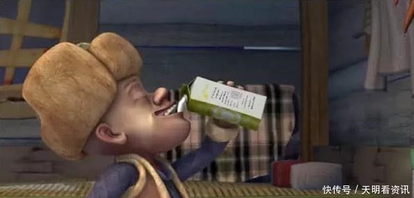 很穷|熊出没光头强很穷他喝的一盒奶,让你了解有钱人的生活
