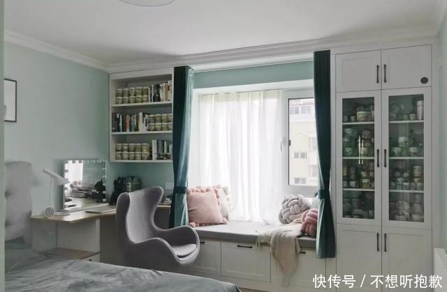 柜子|通风半年，过几天搬新家，全屋真漂亮，飘窗改柜子真实用，晒晒！