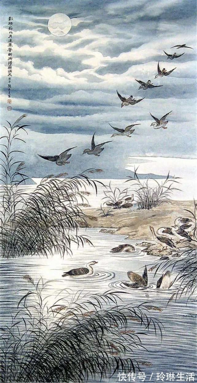 冷月&冷月如霜，清凉娴静——画家陶冷月山水及花鸟国画欣赏