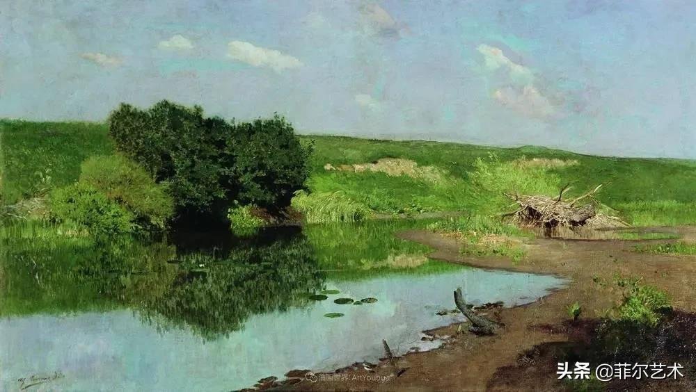 大自然!艾萨克·伊里奇·列维坦油画作品用笔洗练,情感充沛,极富诗意