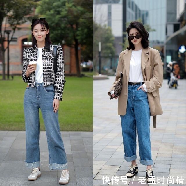 一字扣|牛仔裤“烂大街”?那是你没穿对鞋子,这3款鞋子,好穿又好看