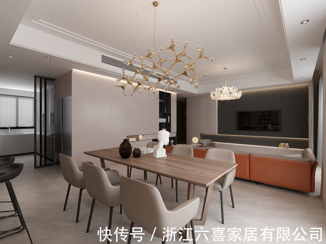 藕粉色|145m2三居变四居，看了你就知道什么是百搭色啦~营造现代简约素雅之美