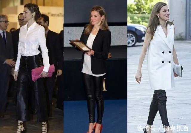 阔腿裤算什么?西班牙王后的“液体裤”才厉害,一般人不敢这么穿