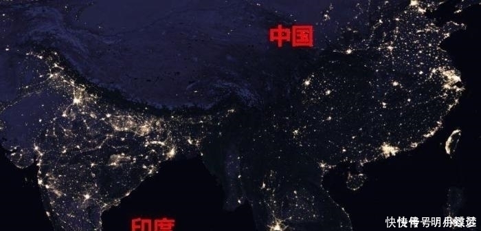 灯光 来自美国的高空卫星拍摄到印度夜晚灯光亮度竟远超中国