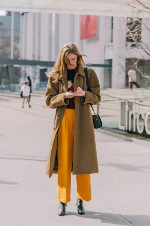 长外套+阔腿裤火了！太美太气质，小个子也能穿！