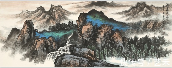 爱痕湖|大风堂第四代代表人物、中国泼墨重彩画大家----董英华