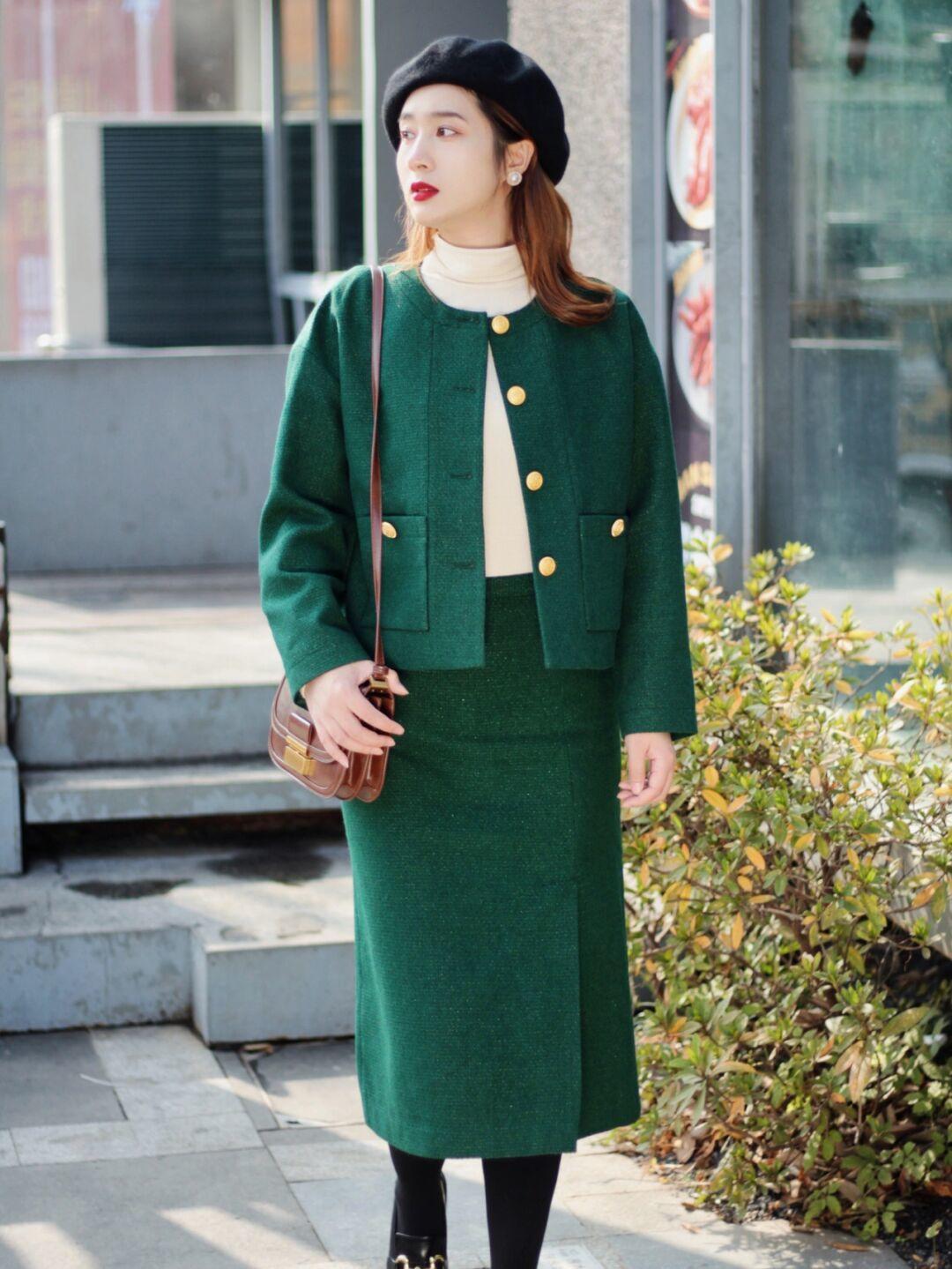 冬季 冬季穿搭没思路?快来试试这些“毛呢套装”,简约优雅还有气场