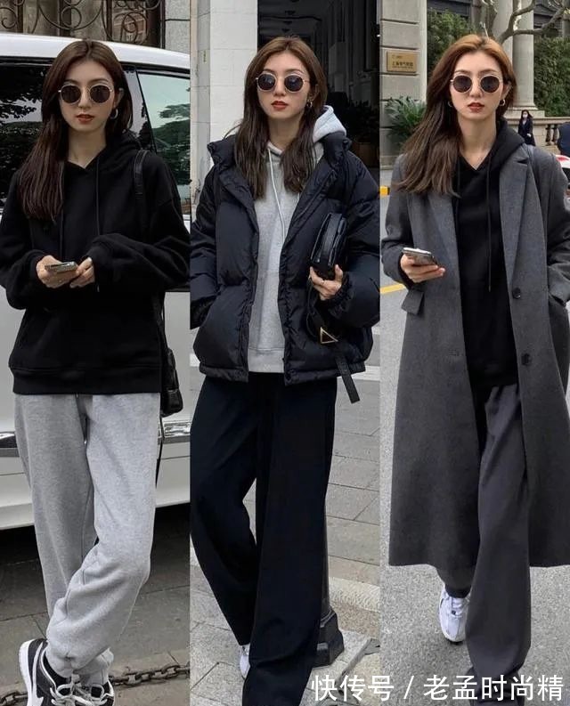 毛衣|秋天的灵魂装:小姐姐用卫衣和皮夹克,诠释什么是时尚的潮流风!