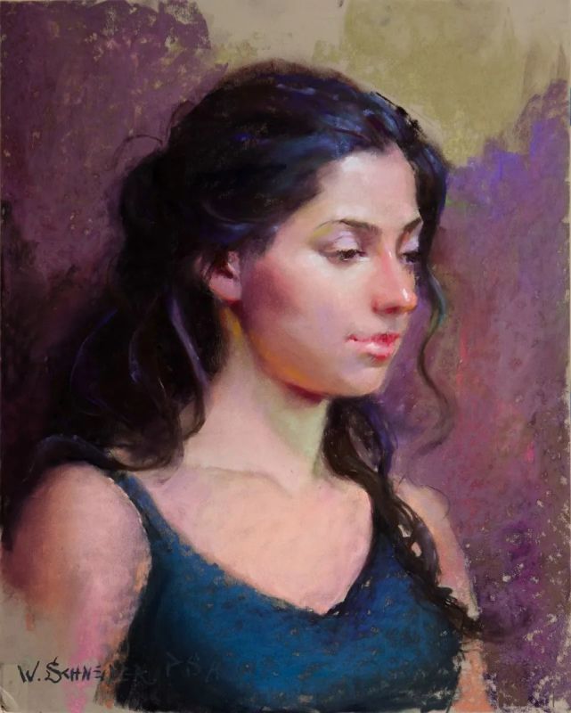 学生$在绘画的道路上，他认为自己永远是一个学生