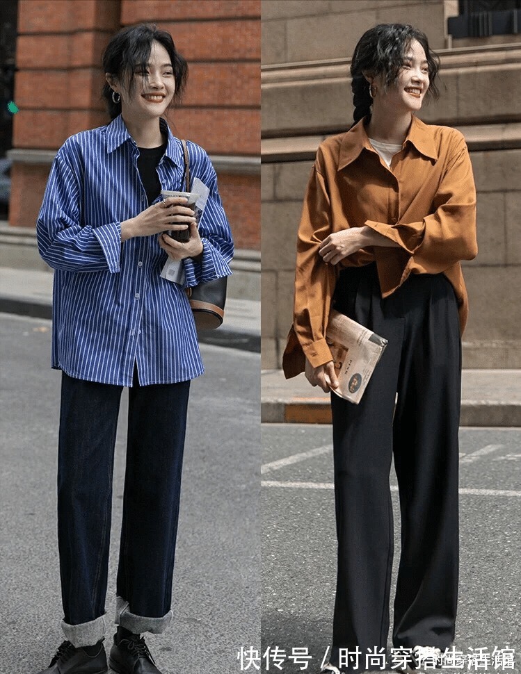 长袖|初秋穿搭没灵感？这14套简约搭配示范，照着穿减龄显高级