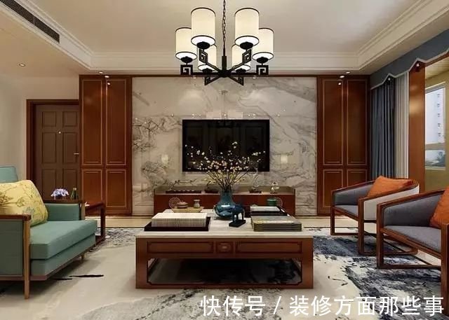 阳台上|140㎡新中式风格,每一面都别具风味