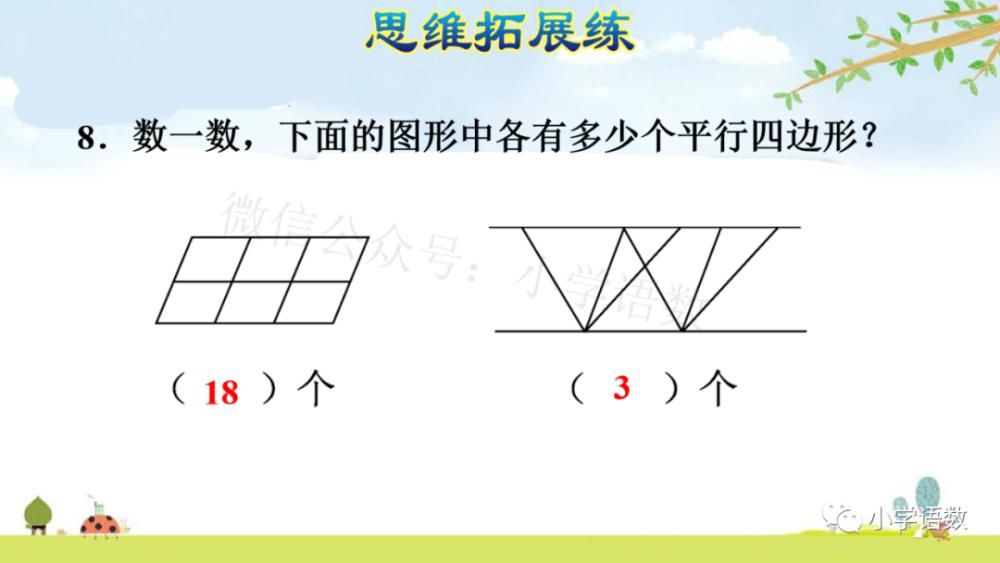 课件|人教版四年级数学上册第5单元《认识平行四边形》课件及同步练习