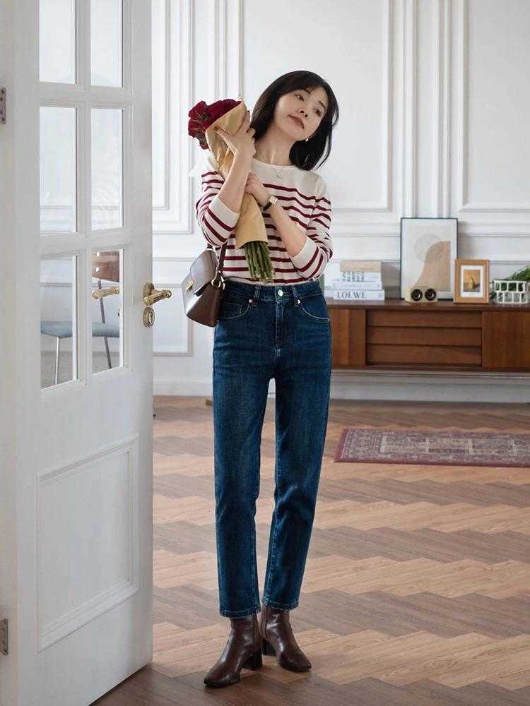 直筒裤|35+女性穿衣不要慌,学会这3套搭配,再也不怕没有苗条身形了