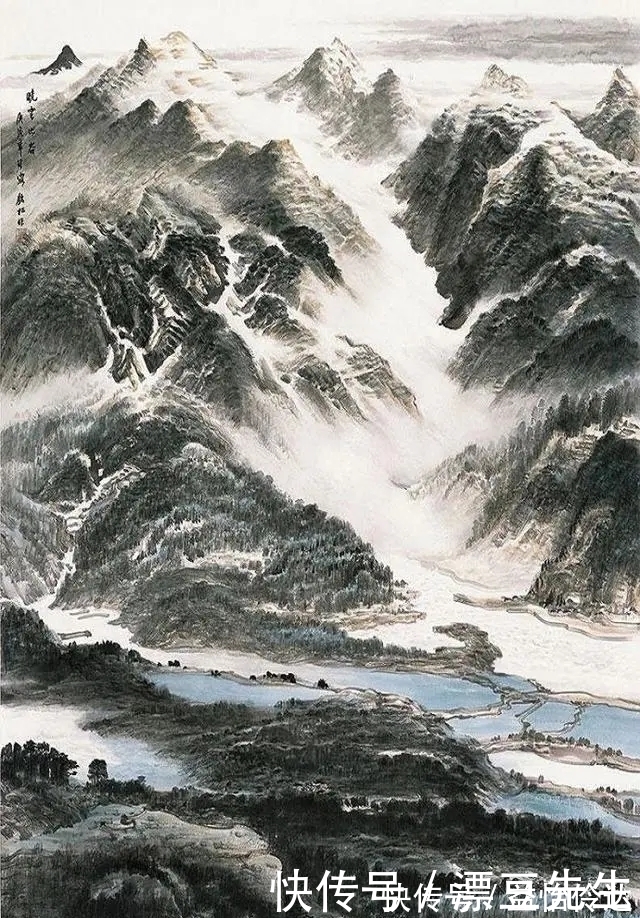 许钦松|许钦松,当代岭南画派中的大手笔!观他的山水画,画面气势如虹!