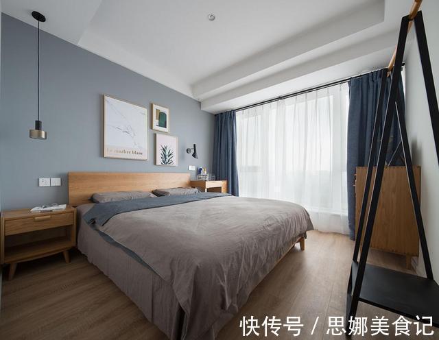 主卧|她坚持给电视墙和沙发墙互换位置,效果出来后,既大气又实用