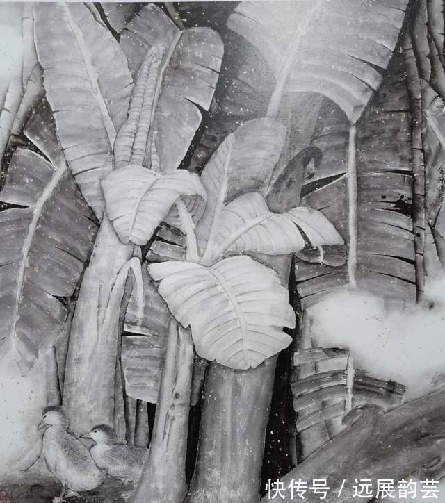 画家#著名画家金晓海“迎元旦”花鸟画作品赏析