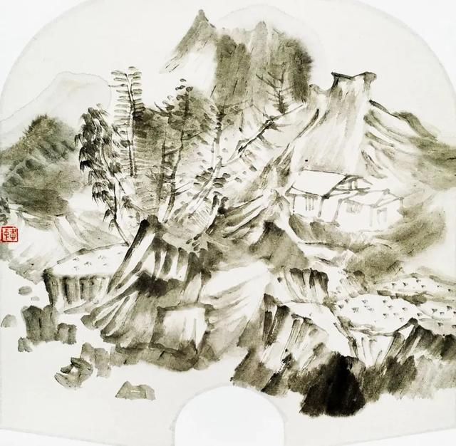 山水画$画家王爱忠国画山水画水墨艺术作品欣赏