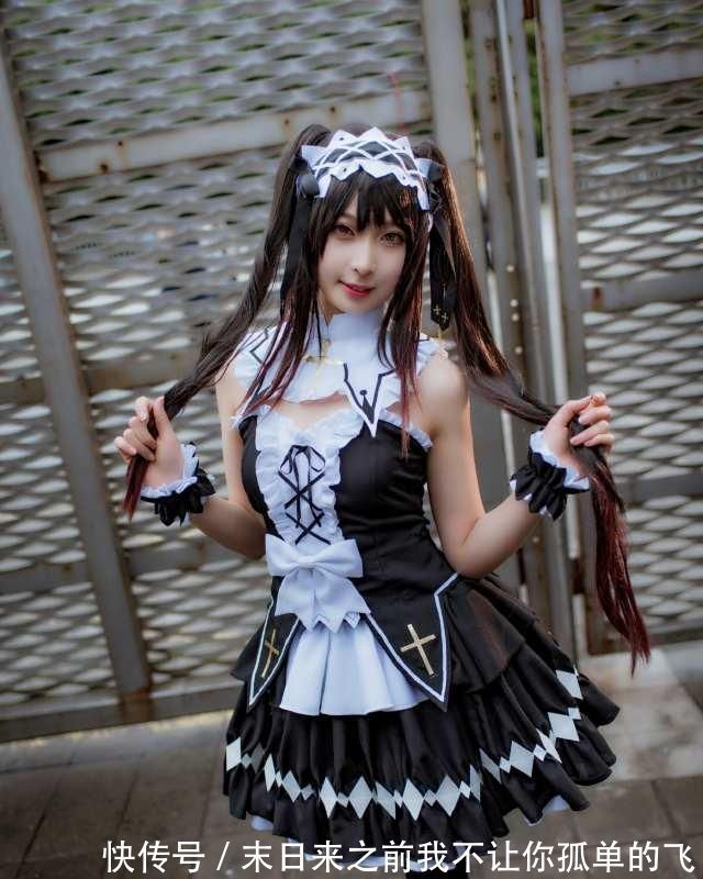 分身|时崎狂三的cosplay,配“黑丝”女仆装的狂三只让人想把她抱回家