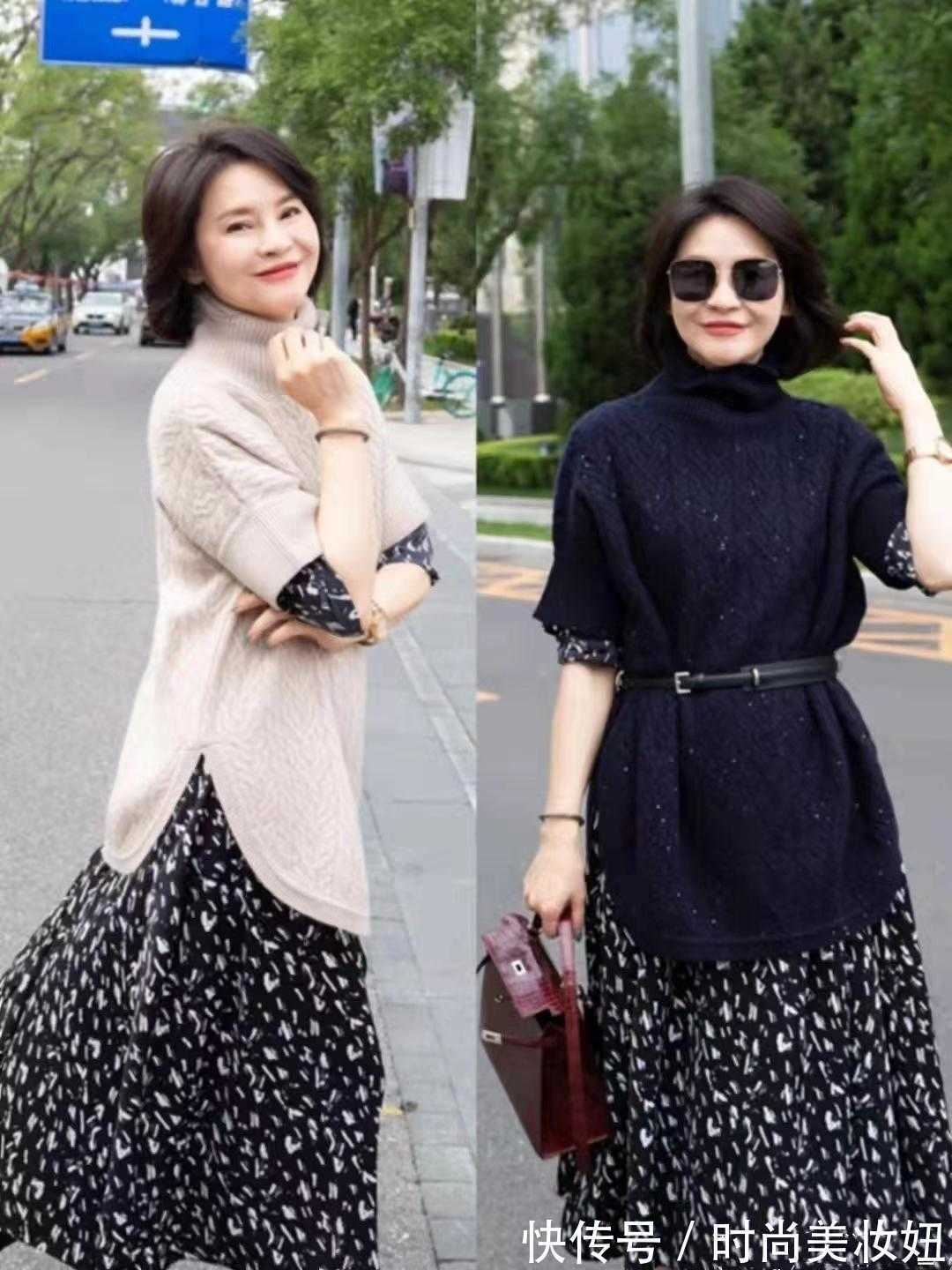 冬季 “过膝裙”才是冬季该有的穿搭,优雅洋气又保暖,照穿显气质