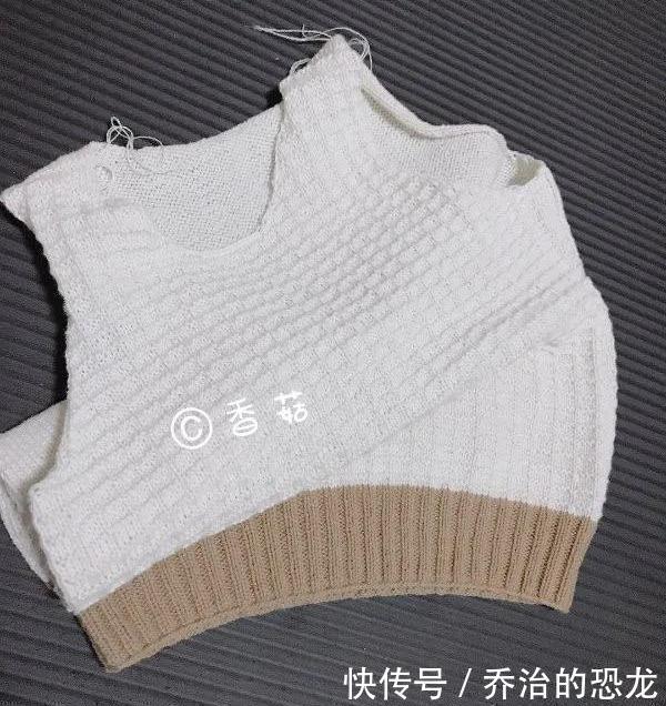 织毛衣超简小格子儿童羊绒打底毛衣(有编织图
