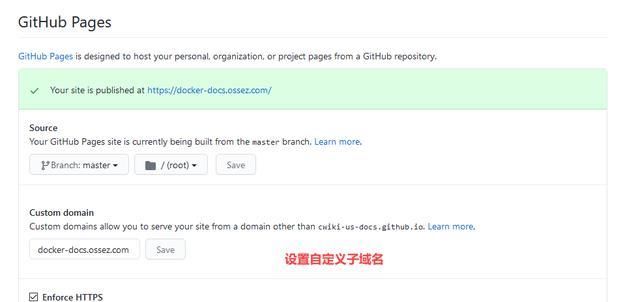 启用|如何启用 GitHub Pages 中的子域名