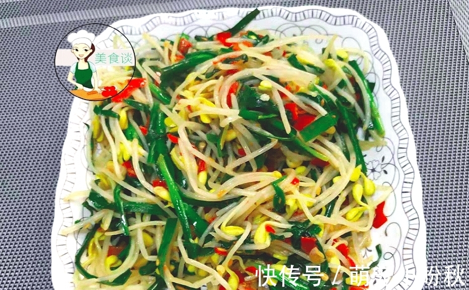 韭菜炒豆芽|韭菜和它是天生一对,一周吃3次,清肠排毒,腰小一圈,肚腩变平