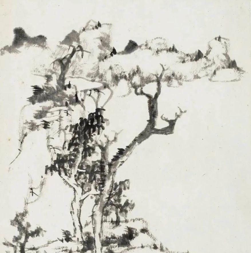 山水@这套册页当不仅仅有山水也有花鸟,就是没有的是大红大绿的色彩