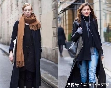 冬天|围巾在精不在多,认准这3种“经典色”就够了,搭大衣显白又高级