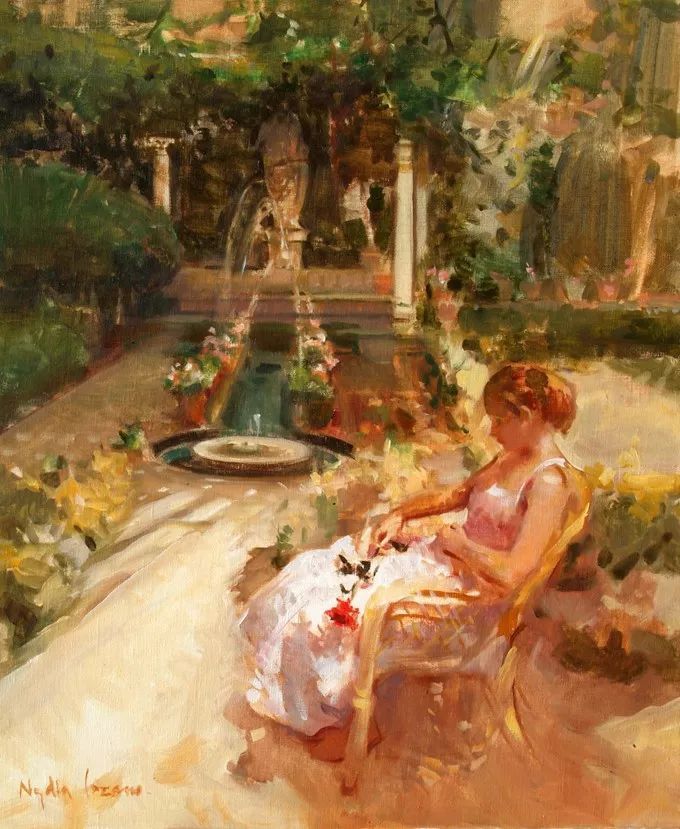 她笔下美丽的女人,像花一样尽情的绽放!