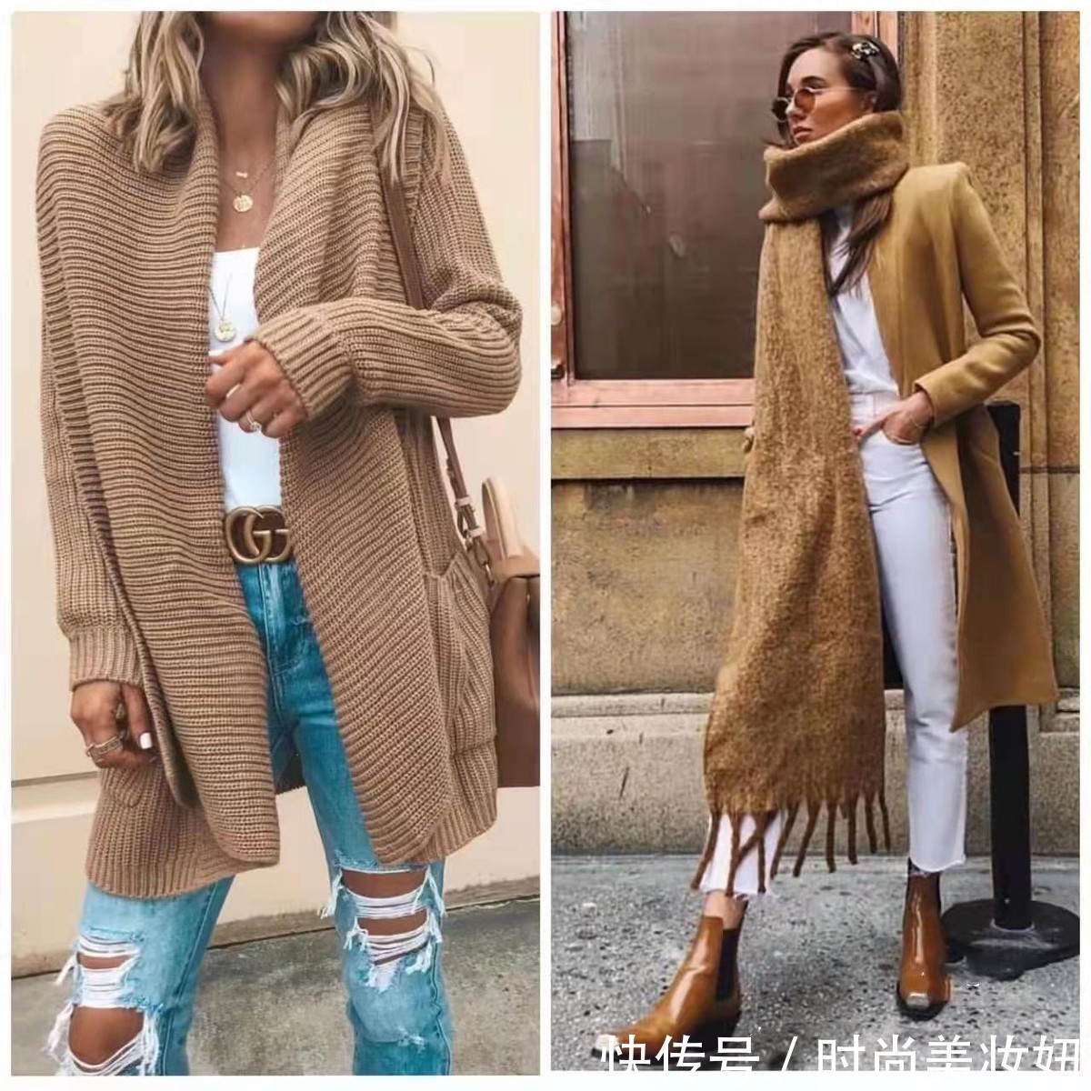 时尚度 终于知道驼色大衣为什么火了,配白色内搭这么高级,时髦精都爱
