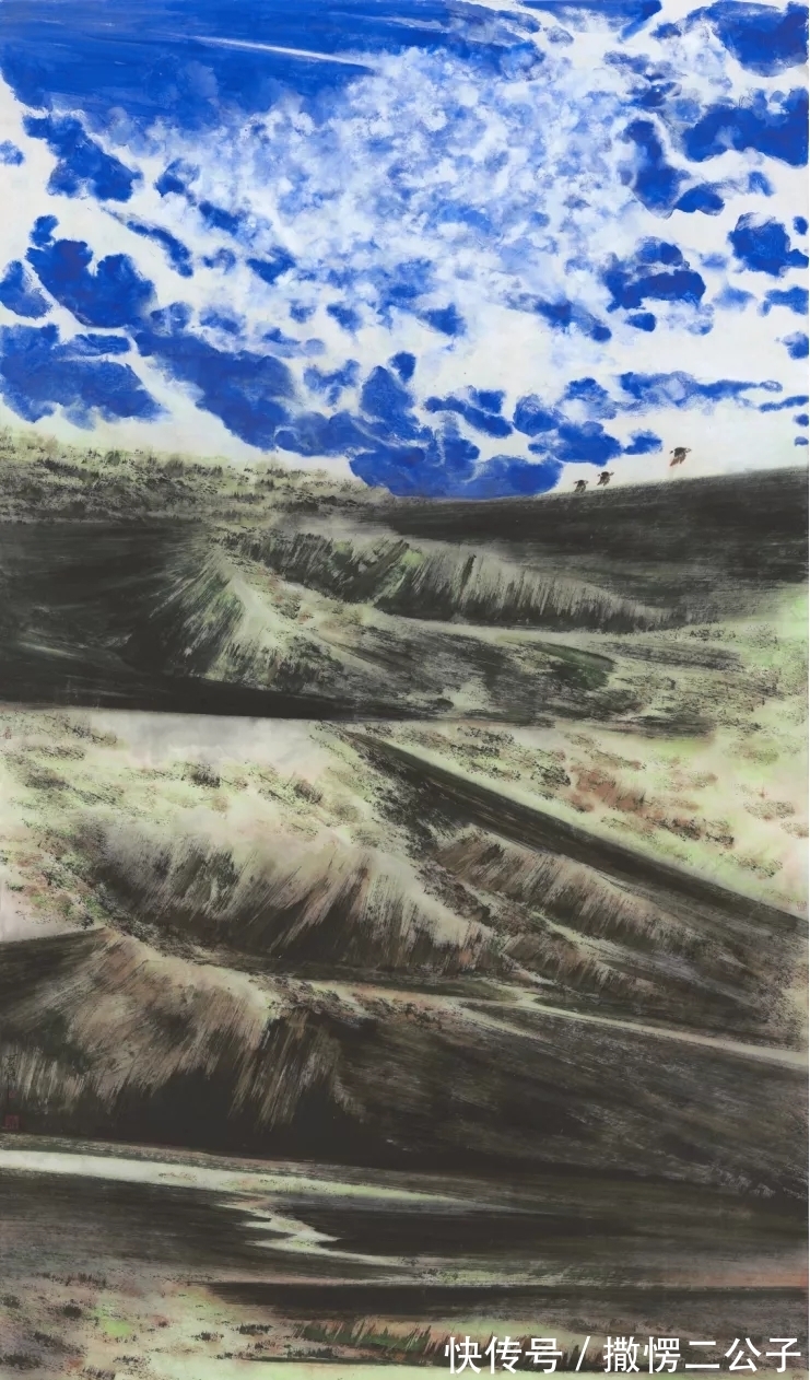 山水画@幽深凝重|孙宏涛彩墨山水画