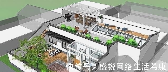 钢化玻璃|五居室一层别墅，阳光房的设计形式，第一张效果图就迷住我了