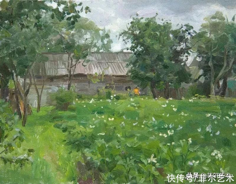 victori俄罗斯女画家维多利亚·哈尔琴科风景油画作品欣赏