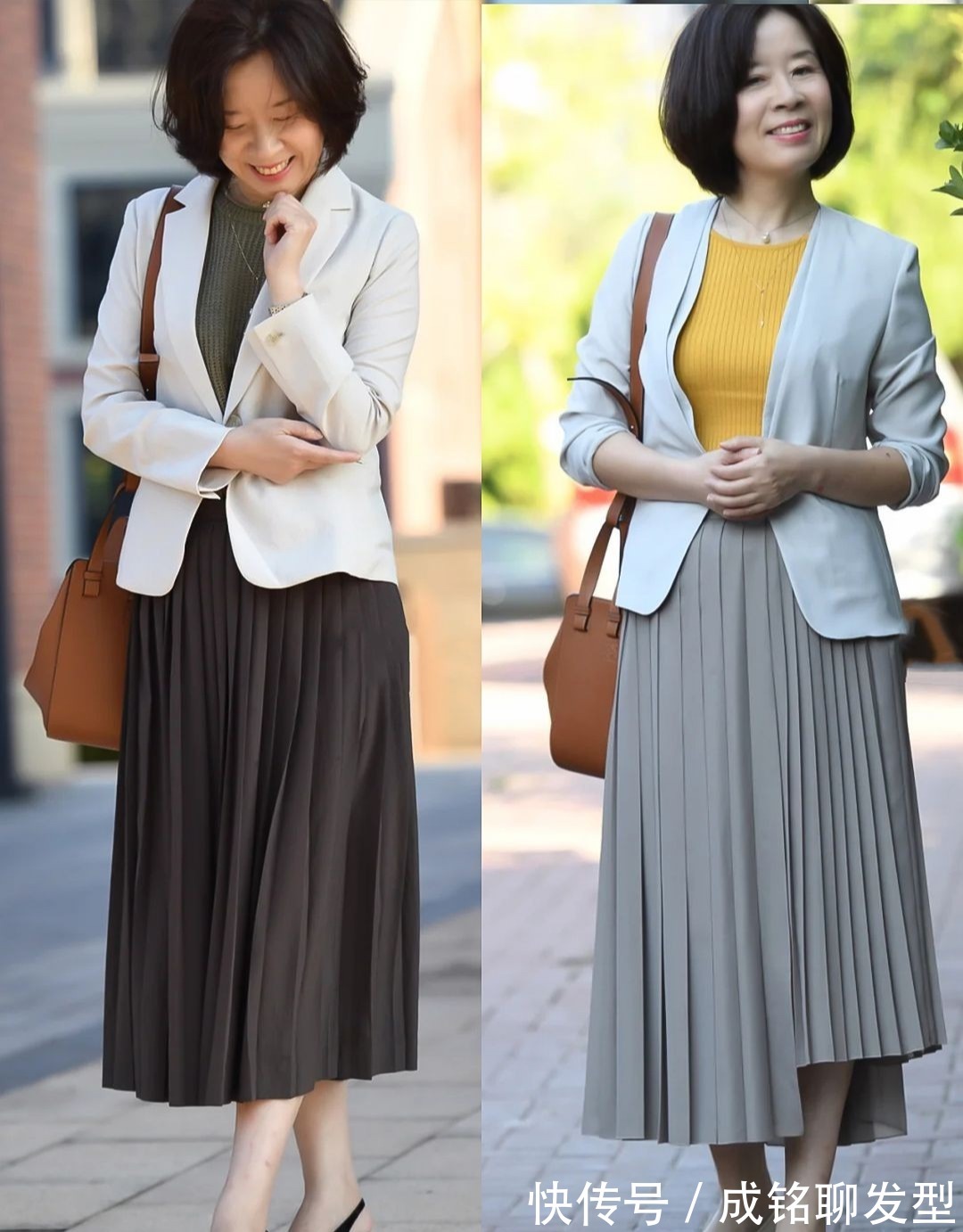 风衣|女人五十而不老,三种半身裙搭配不仅优雅保暖,还让你摆脱大妈感