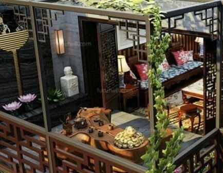 建议家有院子的别铺水泥!瞧瞧下图,真有才,街坊四邻纷纷效仿