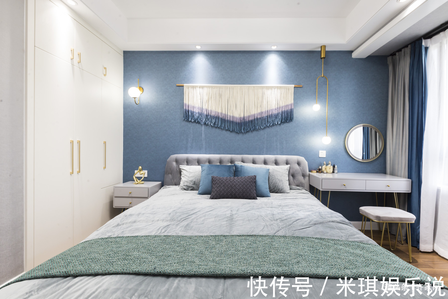 大理石|现代轻奢,蓝粉主色调搭配大理石,金属元素,深受现代人喜爱!