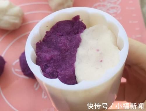 老人|教你做紫薯山药糕，制作简单无添加，无糖无油，老人小孩都能吃