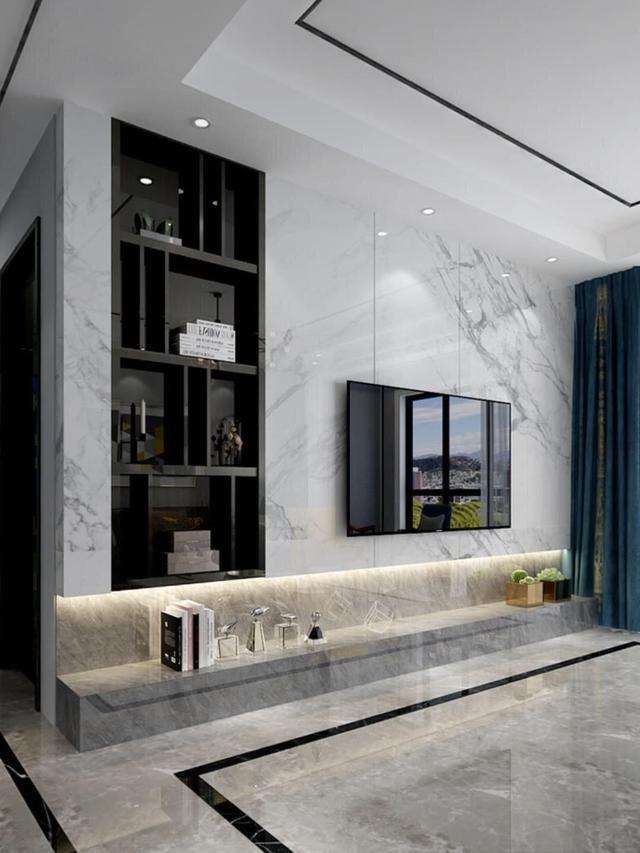 电视柜|电视背景墙怎么做才好看15个造型任你选，每一个都好看