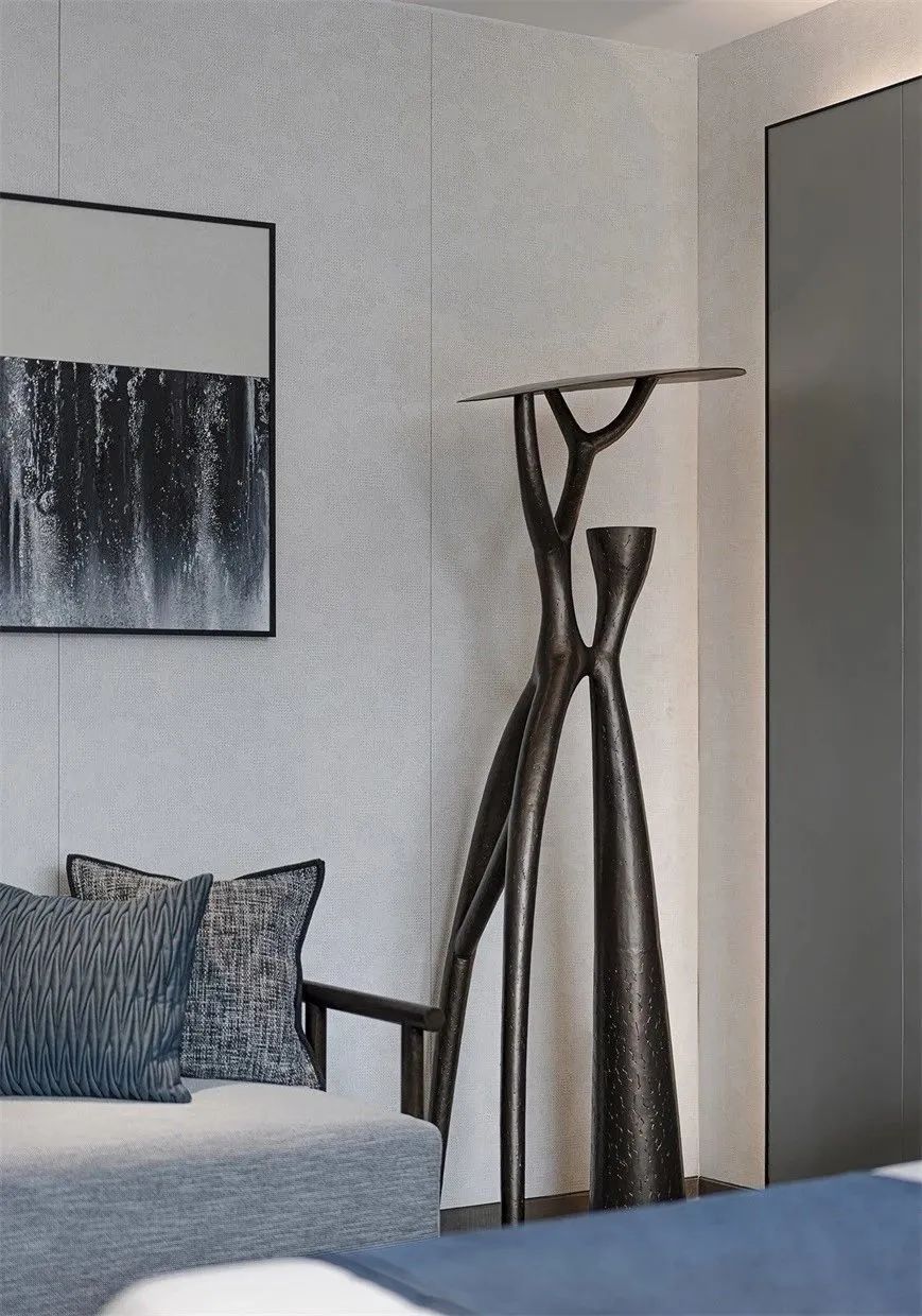 优雅|550㎡现代风别墅,高级灰与水墨色,低调档次的效果很独特