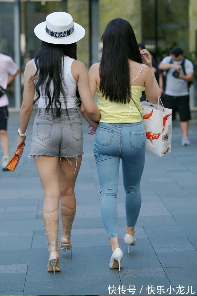 牛仔裤|小个子女生时尚穿搭牛仔裤,搭配高跟鞋,显瘦增高又时尚可爱